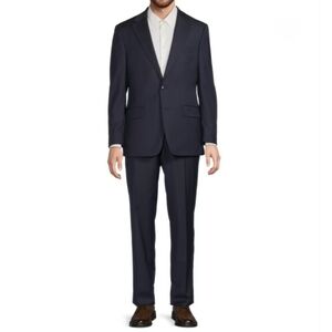 Michael Kors Wool-Blend Two-Button Classic-Fit Suit 42R / Pants 36 NAVY  NewTh